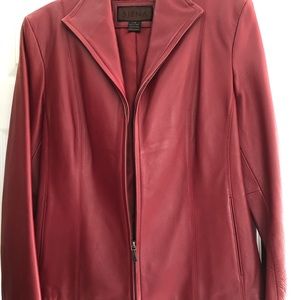 Red leather Jacket